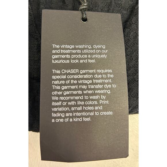 Chaser Off The Shoulder Sweater Women's Size M Black Long Sleeve V Neck NWT - Picture 7 of 7